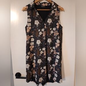 SSYS The Label Sleeveless Floral V-neck Dress Size Small